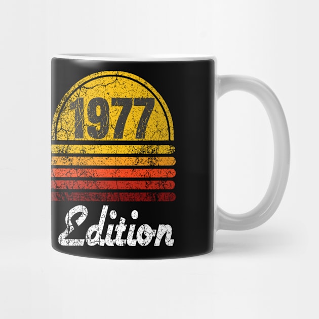 1977 Birth Year Born Retro Style Graphic by CharJens